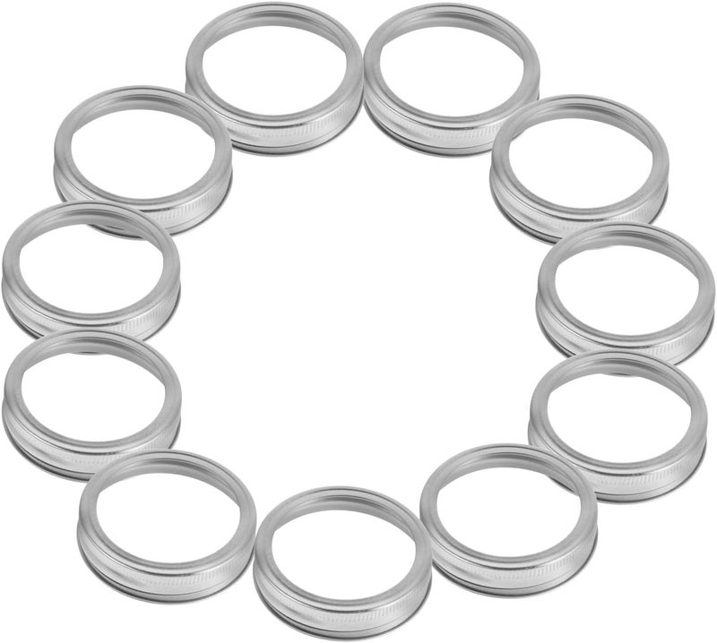 Ciieeo 24pcs Wide Mouth Mason Jar Canning Bands 70mm Tinplate Metal Rings Rust-resistant Replacement Jar Rings for Home Food Storage and Canning - Image 1
