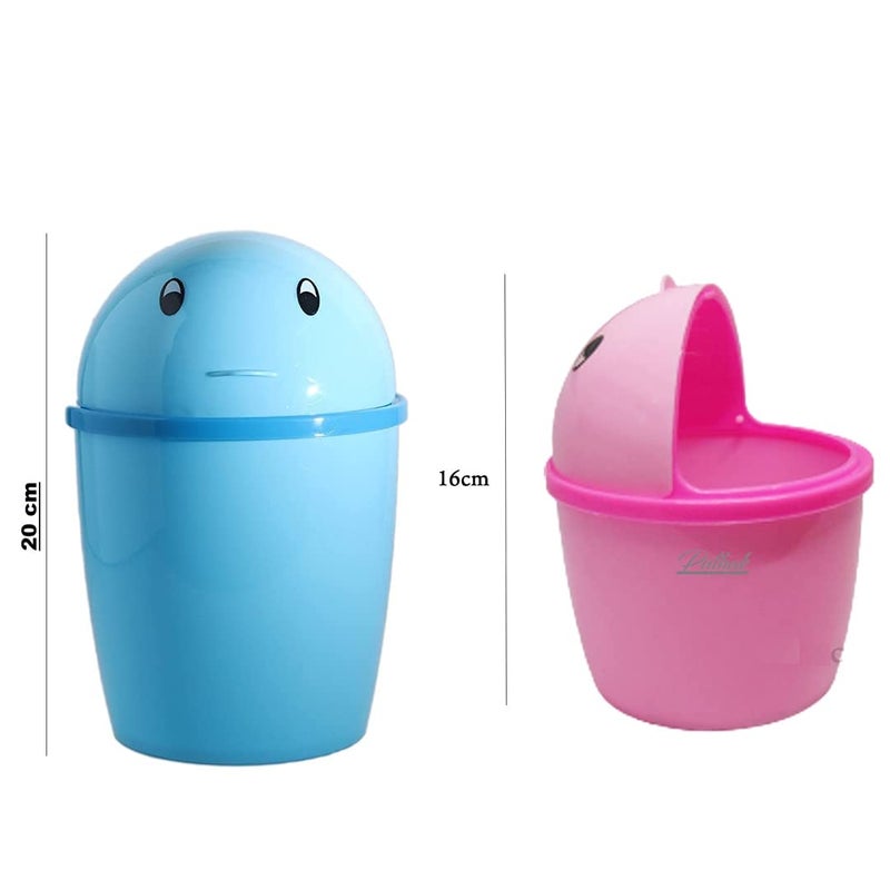 PUTHAK Mini Car Dustbins Plastic Dustbin Pack Of 2 Multicolor - Image 2