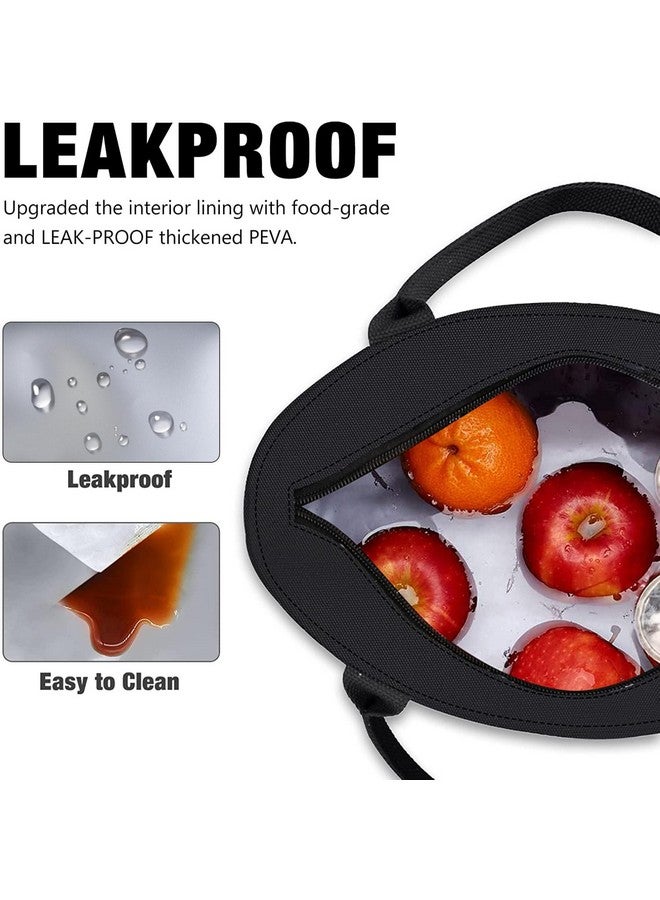 Aosbos Aosbos Lunch Bags for Women Insulated Food Tote Bag Cooler Box Adult Men Kids (Black)  - Image 3
