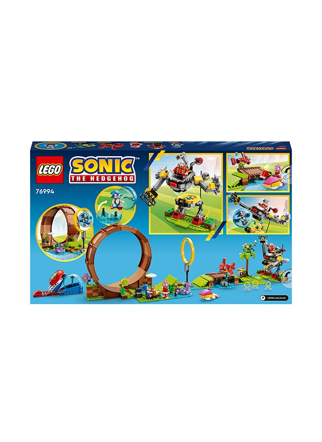 LEGO - Sonic The Hedgehog Sonic’S Green Hill Zone Loop Challenge 76994 Building Toy Set For Ages 8+, Comes With 9 Characters Including Dr. Eggman, Plus Badniks Chopper And Newtron, And Accessories (802 Pieces) - Image 1