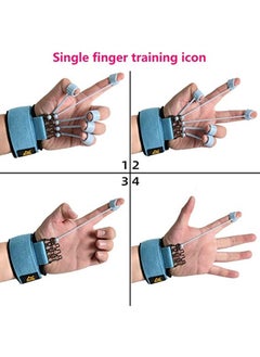 YQbest Finger Exercise Trainer Flexion and Extension Training Equipment Rehabilitation Fitness Grip Different Resistance for Arthritis Carpal Tunnel  - Image 2