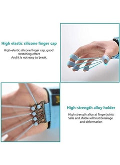 YQbest Finger Exercise Trainer Flexion and Extension Training Equipment Rehabilitation Fitness Grip Different Resistance for Arthritis Carpal Tunnel  - Image 3