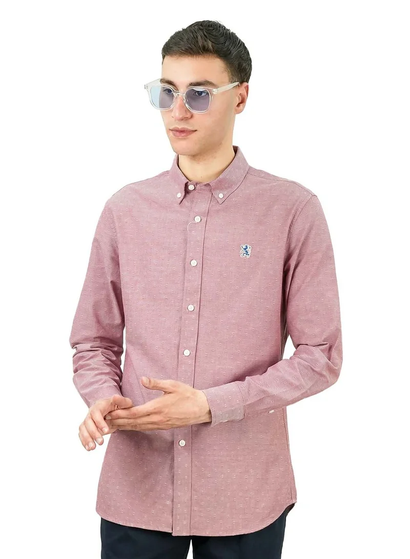 Men's Cotton Oxford Full Opening Long Sleeve Slim Fit Shirt