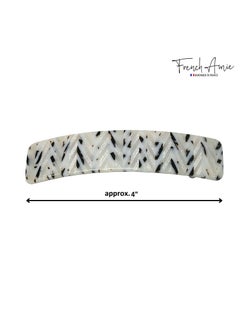 French Amie Long Rectangle Celluloid Acetate Handmade Automatic Large Hair Clip Barrette (Victory Ivory) - pzsku/Z39E1AECB4E0A69E10AA2Z/45/_/1736861327/cded24e0-9baf-498a-a177-df4dd34d6f7b