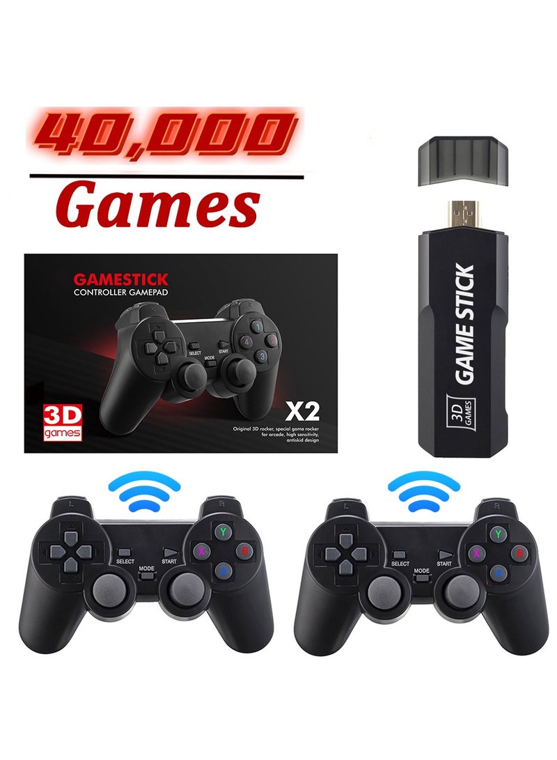 وحدة تحكم ألعاب فيديو محمولة ، وحدات تحكم لاسلكية ، 50 محاكيًا ، 40000+ لعبة لجهاز PS1 / N64 / DC - Image 1