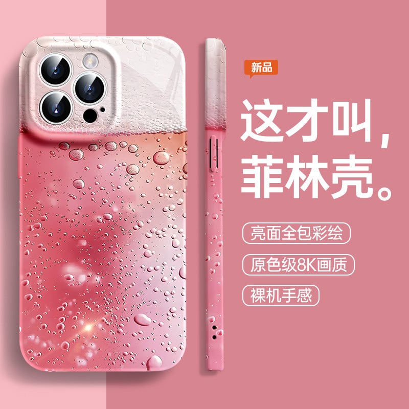 Summer Ice Beer Suitable for iPhone 16 Apple 15 Pro Max Phone Case 11 Silicone 13 High-End Feel 17 Light Luxury 14 - Image 2