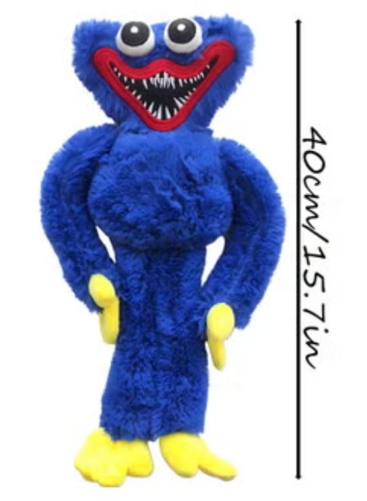 Poppy Playtime Huggy Wuggy Plush Animal Toy -15.7in,2 Pieces (Blue-Pink) - Image 2