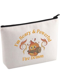 KUIYAI KUIYAI Anime Movie Merchandise Cosmetic Bag Fire Demon Gift Calcifer Lovers Gift Anime Flame Gift I'm Scary & Powerful Fire Demon Gift For Fans (FireDemon Mup) 