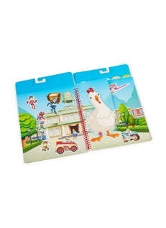 Melissa & Doug Adventure Bay Restickable Stickers Flip-Flap Pad