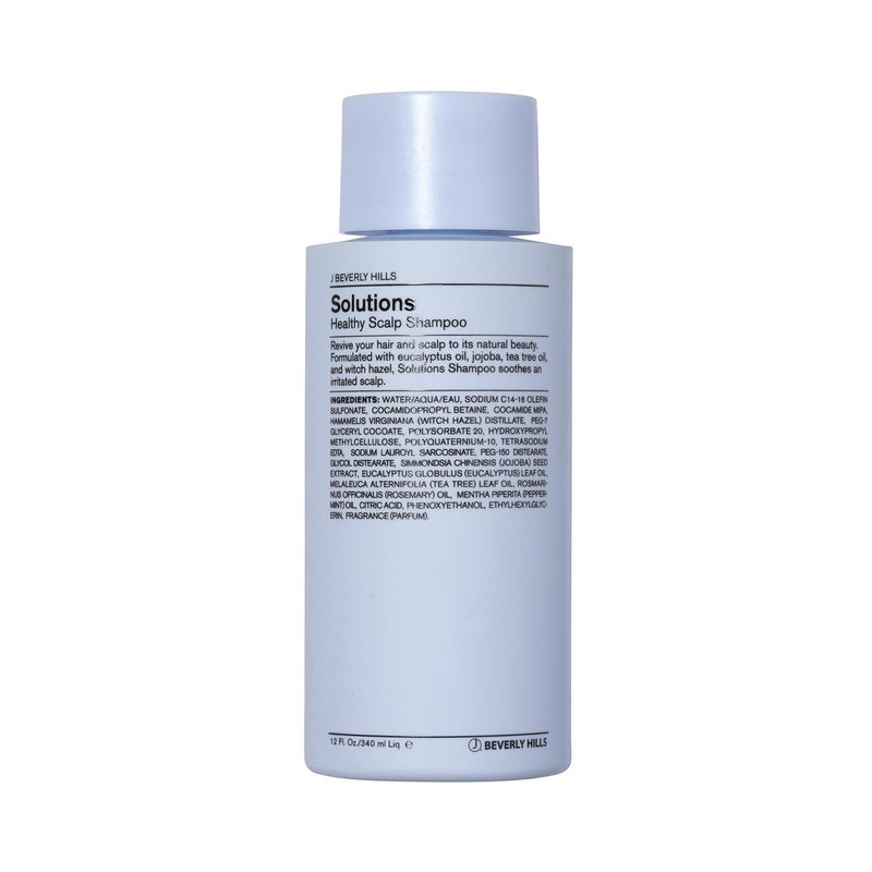 J Beverly Hills J Beverly Hills Blue Solutions Healthy Scalp Shampoo with Tea Tree for BuildUp Control 12 Oz 