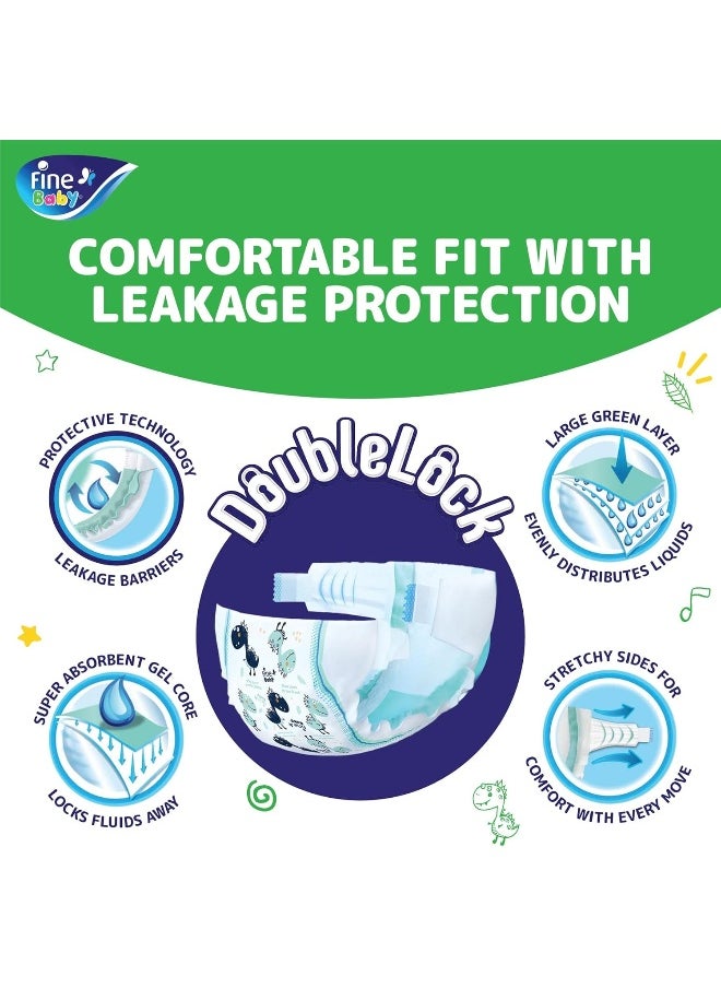 Fine Baby Diapers Small Size 2 (3-6 kg) 84 Diapers  - Image 5
