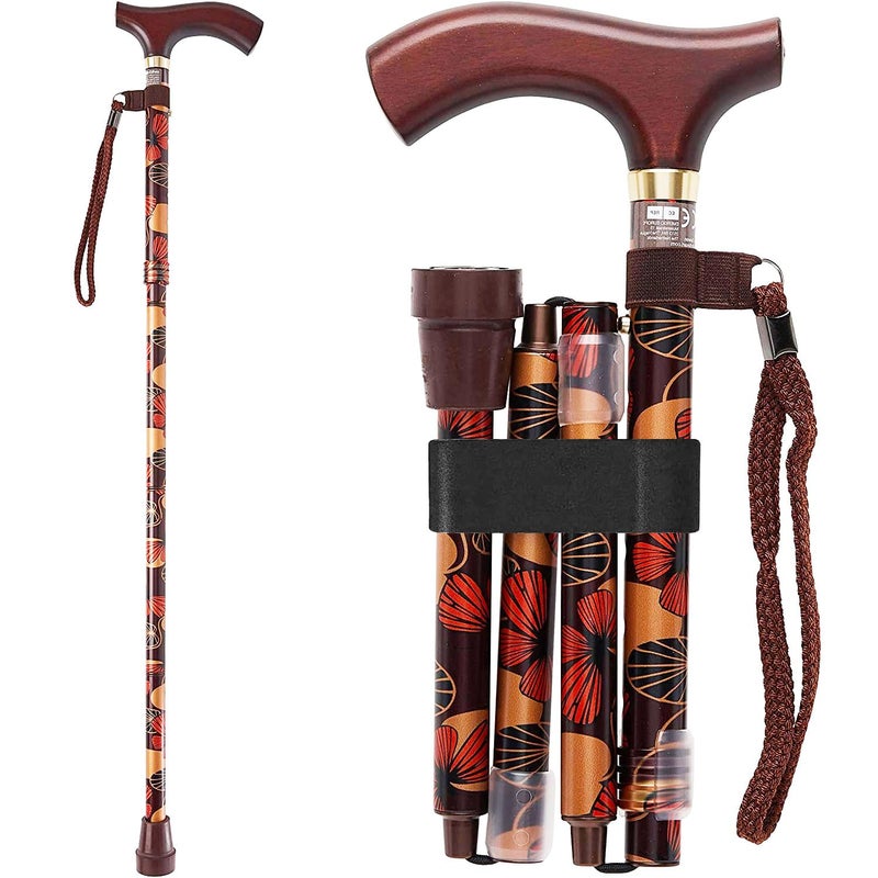 Switch Sticks Aluminum Adjustable Folding Cane and Walking Stick collapses and adjusts from 32 to 37 inches, Mimi - Image 1