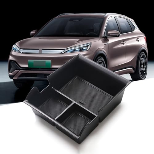 JSCARLIFE Car Center Console Armrest Box Glove Box Organizer Tray Secondary Storage Compatible for 2022 BYD Yuan Plus - Image 1