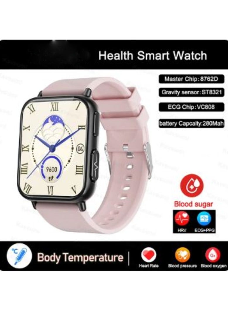 AROAQ Accurate Measure Blood Sugar Smart Watch Men ECG+PPG Heart Rate Blood Oxygen Health Smartwatch Women Sport Watches - Image 1
