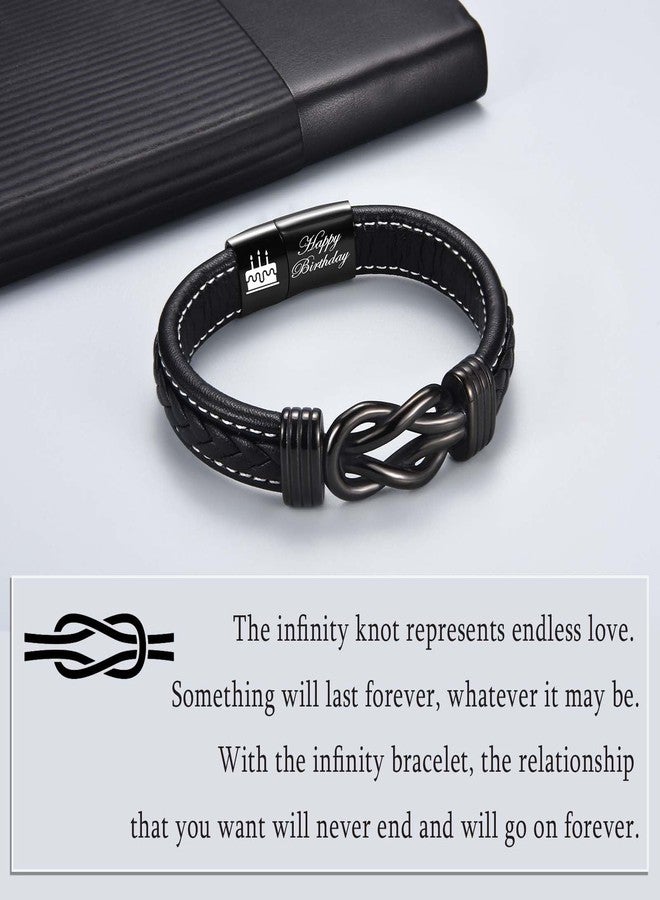 FIEEFX 21st Birthday Gifts for Him 21 Year Old Birthday Gifts for Him Cool 21st Birthday Learther Bracelet Gifts Ideas for 21 Year Old Male Boyfriend Son Brother Grandson Nephew Friend - Image 3
