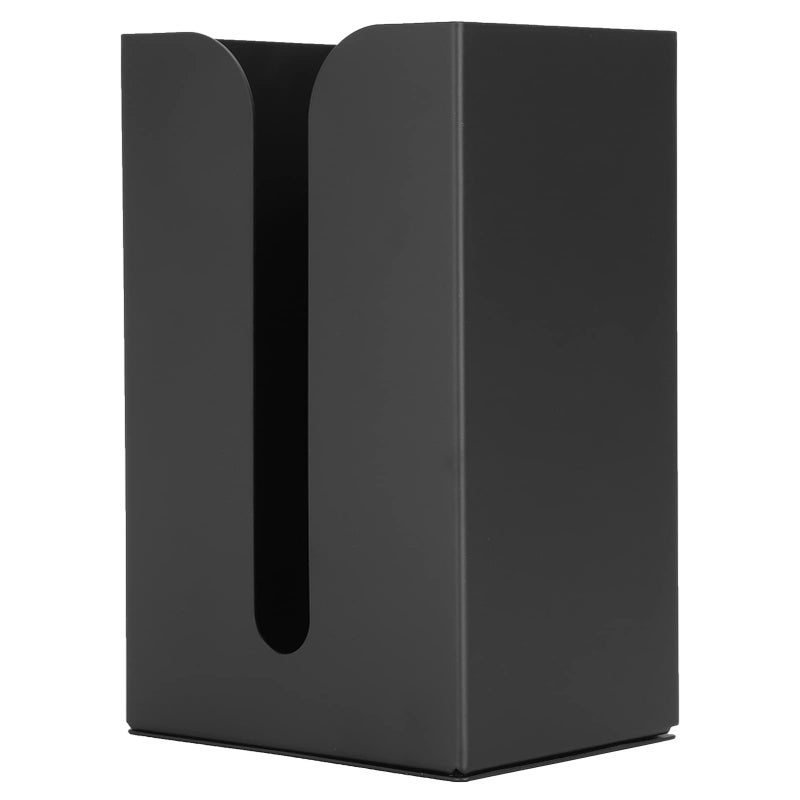 Wall Mount Aluminum Tissue Box Holder Black Rust Proof For Kitchen Bathroom 18x12x9cm - Image 4