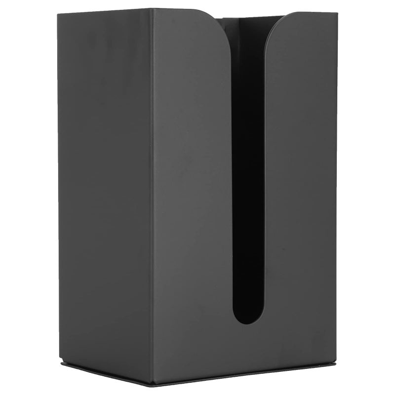 Wall Mount Aluminum Tissue Box Holder Black Rust Proof For Kitchen Bathroom 18x12x9cm - Image 3
