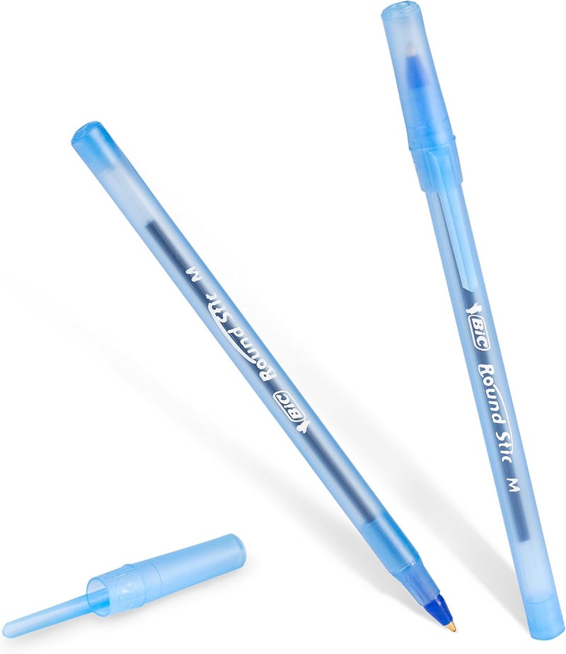 BIC Round Stic Xtra Life Blue Ballpoint Pens - Pack of 36 - Image 4