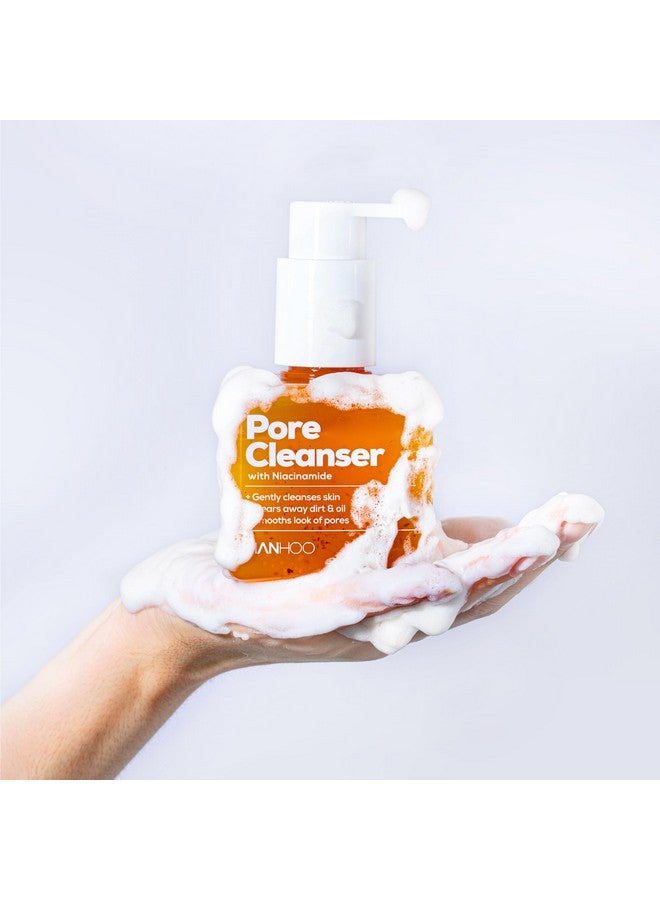HANHOO Pore Cleanser With Niacinamide Daily Face Cleanser For Clogged Pores Oily Skin And Acneprone Skin Made With Niacinamide & Salicylic Acid 2In1 Cleanser And Face Mask 6.76 Fl. Oz. - Image 2