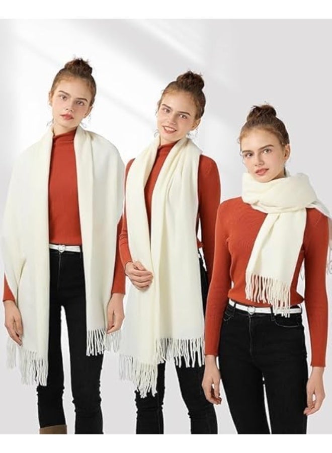 Scarfs for Women Pashmina Shawls and Wraps for Evening Dress Bridesmaid Wedding Bridal Winter Warm Long Large Scarves - Image 4