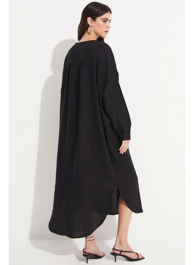 جون فستان ميدي أسود - Image 5