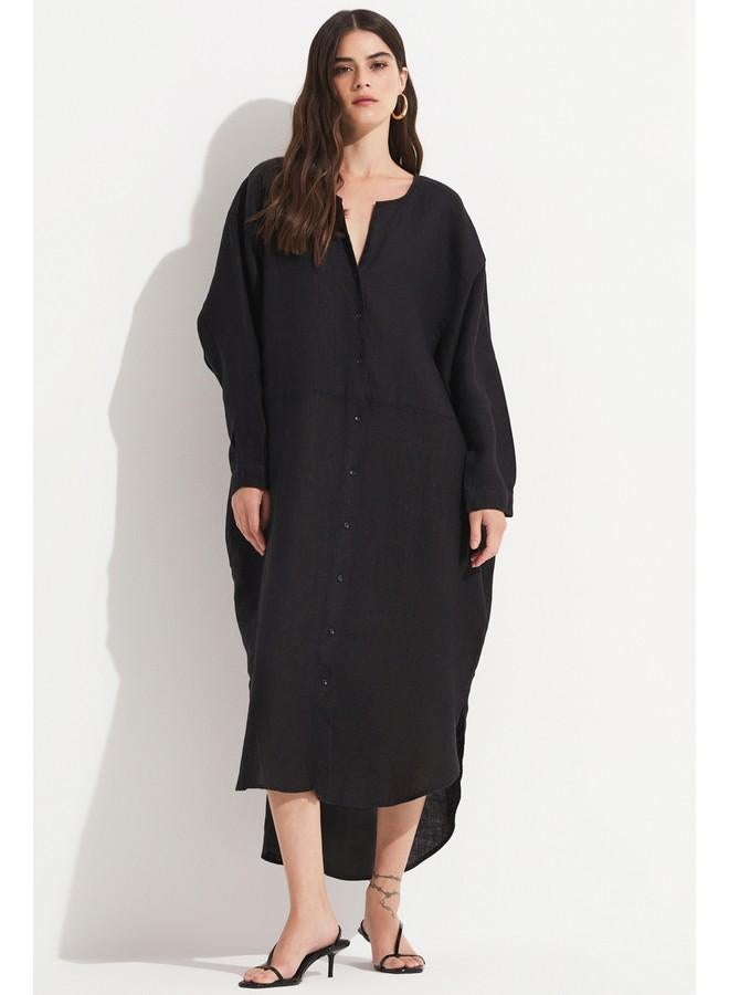 جون فستان ميدي أسود - Image 1