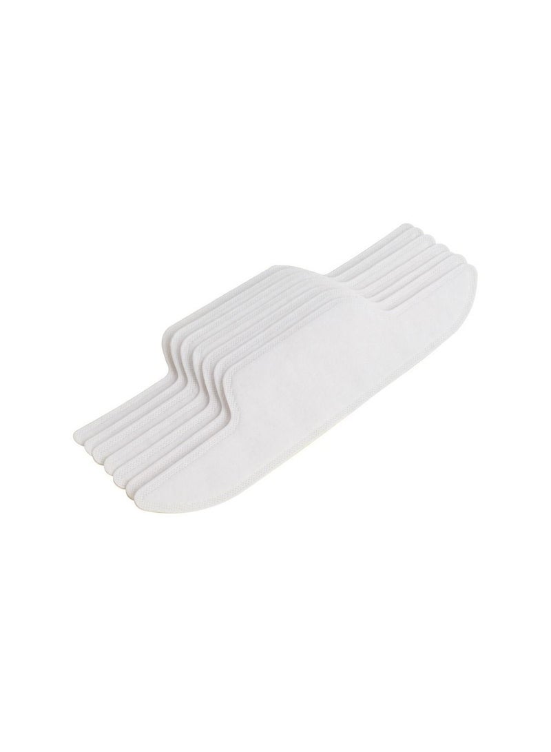 Meetion 10pcs Collar Sweat-absorbing Sticker Dirt-proof Disposable Collar Invisible Shirt Neck Sweat-absorbing Paper Unisex - Image 2