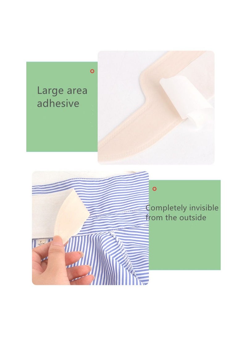 Meetion 10pcs Collar Sweat-absorbing Sticker Dirt-proof Disposable Collar Invisible Shirt Neck Sweat-absorbing Paper Unisex - Image 3