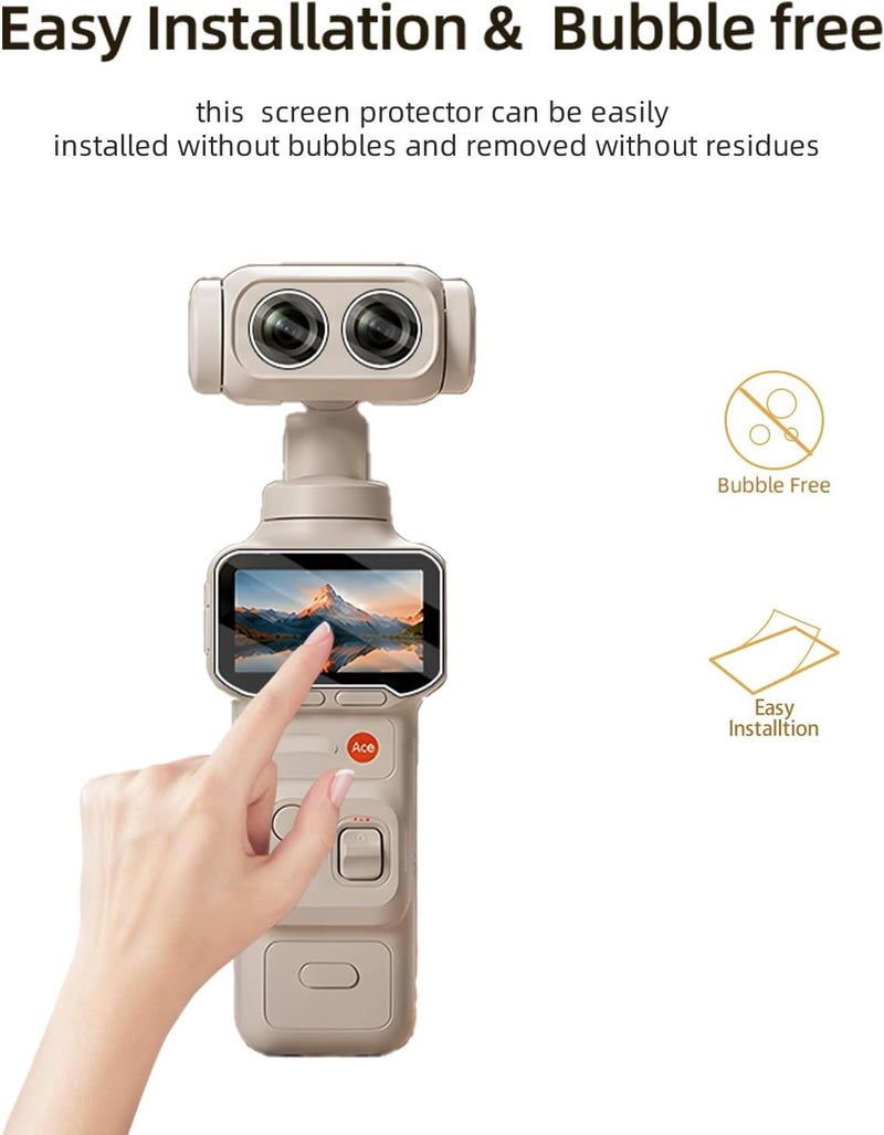 WUNIAK Lens protective film for Insta360 Luna Ultra, HD Protective Film 4H Hardness Lens protective film,Easy Installation,Anti-Scratch,HD Quality,(1 Pack) - Image 2