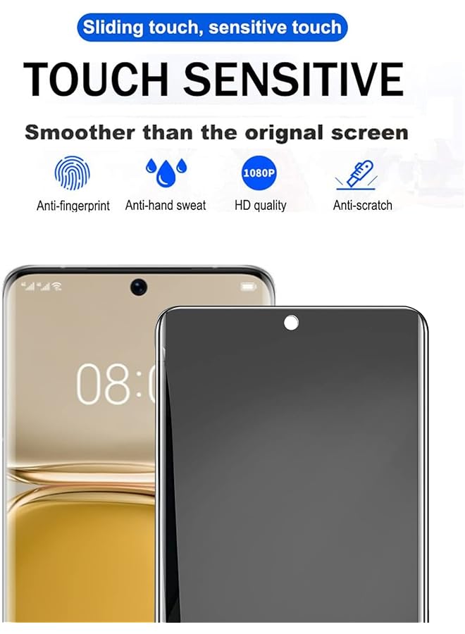 erorex Privacy Screen Protector For Huawei P50 Pro Not Glass Anti Spy Flexible Film Clear Protective Soft Tpu Anti Glare Film Anti Scratch For Huawei P50 Pro - Image 5
