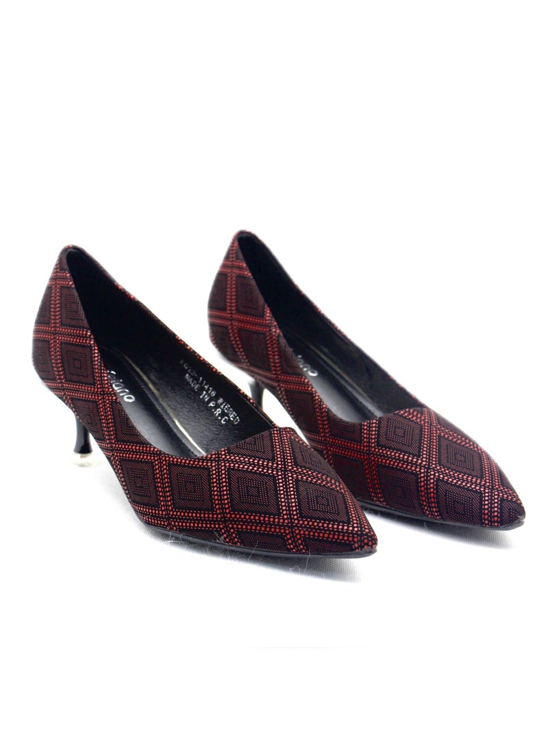 SD.Felano - SD Felano Women's Formal Shoes | Closed Toe, Casual Slip-On Kitten Heels for Girls & Ladies | Lightweight Women's Fashion Shoes for Party Bride Wedding Dress Shoes - Image 1
