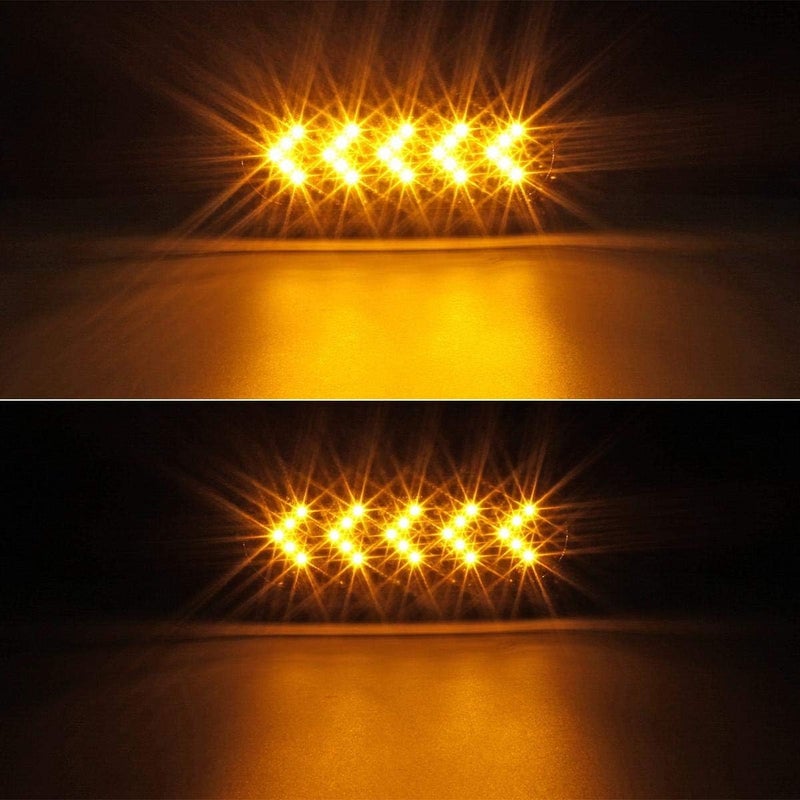 Partsam 2Pcs 6 Inch Oval Amber LED Trailer Lights - Image 4