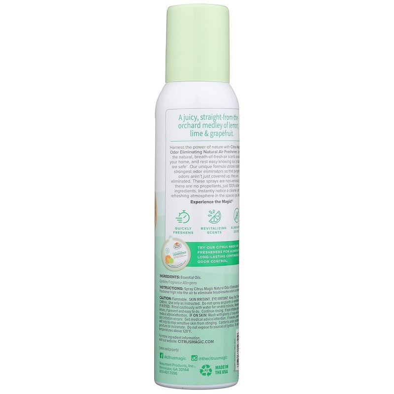 Citrus Magic Natural Odor Eliminating Air Freshener Spray - Tropical Citrus Blend, 3-Ounce - Image 4