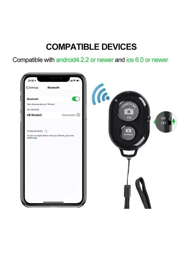 AngelReally Wireless Camera Shutter Remote Control for Smart Phones- Compatible with iOS/Android (Pink+Green+White+Black) - Image 4