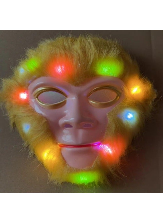 Children's Cartoon Ultraman Anime Mask Set  Ball Party Stall Toys Wholesale-Color:Glowing Sun Wukong Mask - Image 2