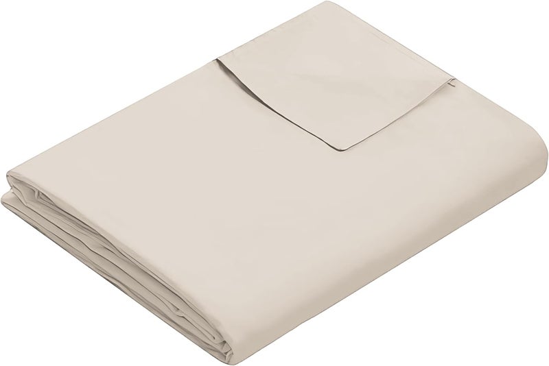 Weighted Idea Cool Removable Duvet Cover 48''x72'' for Weighted Blanket (Soft and Fabric, White Grey) - Image 1