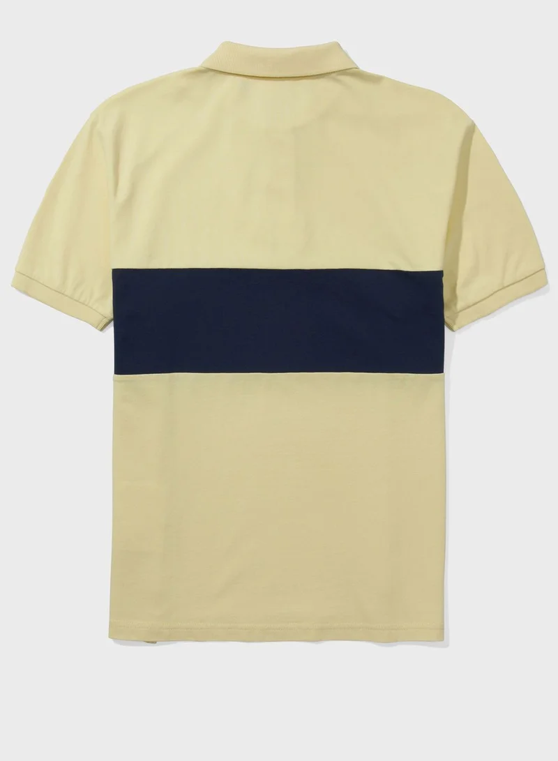 American Eagle Color Block Polo