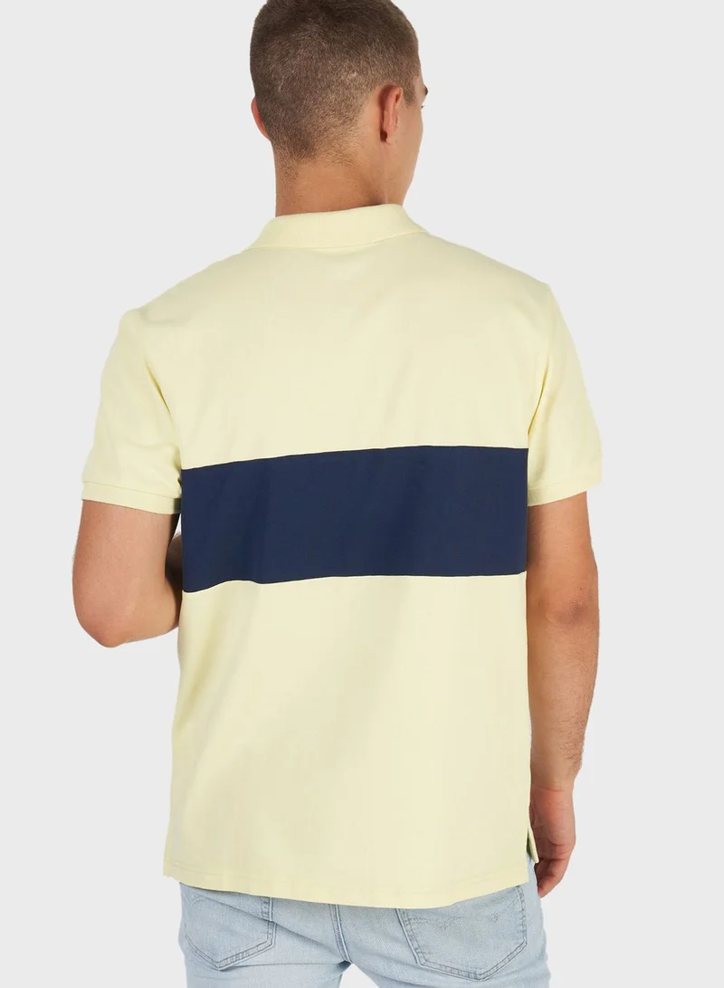 American Eagle Color Block Polo