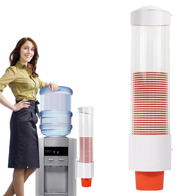 Bennort Paper Cup Dispenser Holder For Water Glass Wall Mount Drinking Water Cup Dispenser Rack And StorageDisposable Cup Holder Organizer For Home Office HospitalSticker Or Screw Plate Mountable - Image 1