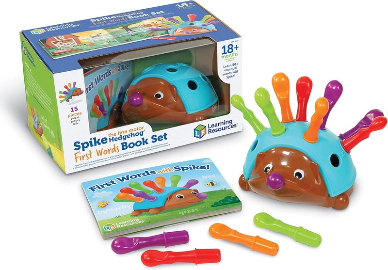 ليرننج ريسورسز مجموعة كتب "Learning Resources Spike The Fine Motor Hedgehog" للكلمات الأولى - Image 1