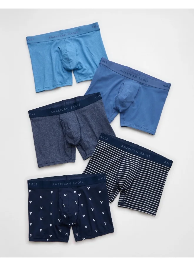 American Eagle AEO Men's 4.5" Classic Boxer Brief 5-Pack