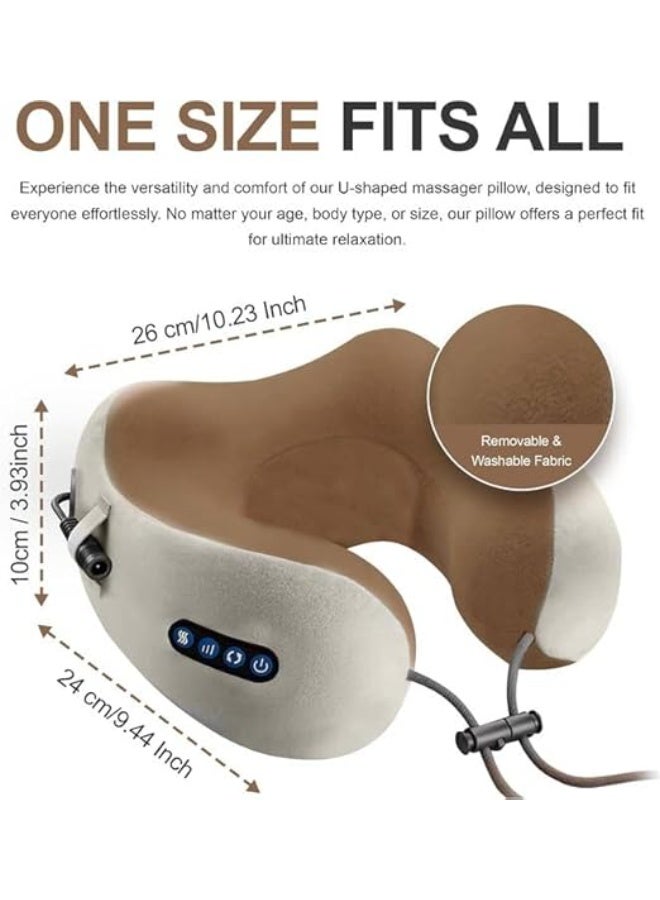 Electric Neck and Shoulder Massager – Ergonomic U-Shaped Pillow Design – Deep Tissue Relief & Muscle Relaxation – Portable Support for Home, Office & Travel - Image 5