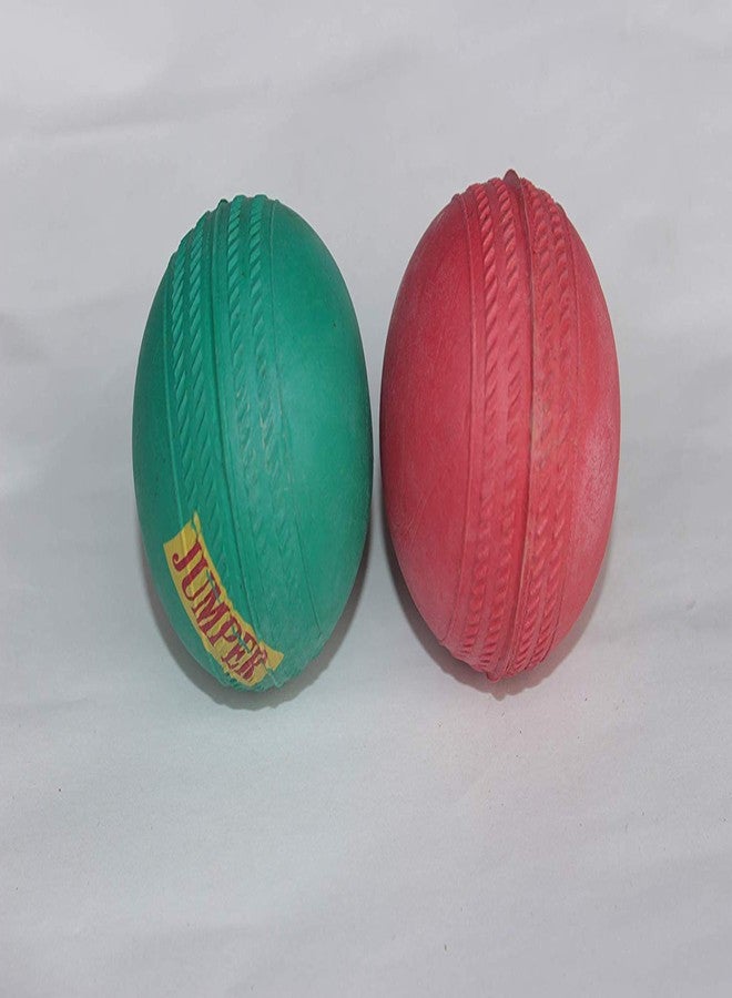 Fervor Spel Rubber Jumper Cricket Ball - 10 Pieces, Multicolour Standard Size - Image 4