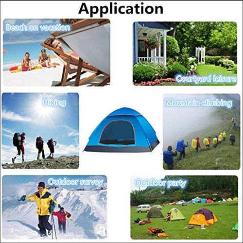 DASNDAS Polyester Waterproof 6 Person Camping & Outdoor Tent for Fishing Travel Hiking Hunting Camping (Multicolour 6 Person) - Image 4
