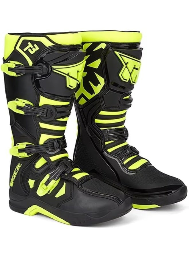 T2 Pro-Style Motocross Leather Boots - Image 1