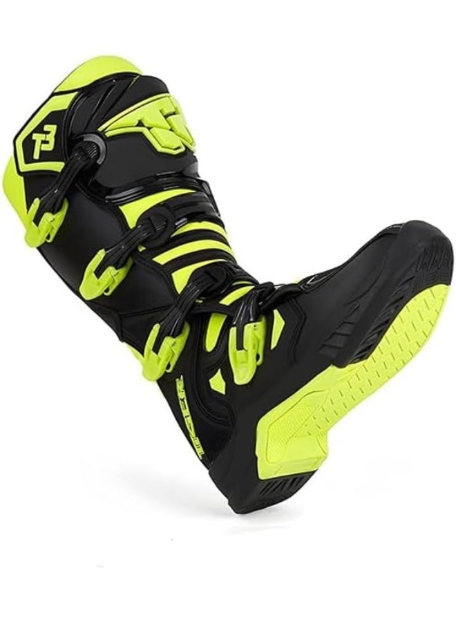 T2 Pro-Style Motocross Leather Boots - Image 5