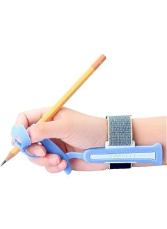 Pencil Gripper Kids Toddler Handwriting Aid Tools Kids Handwriting Aid Tools Ergonomic Writing Aid Pencil Grip For 3 9 Years Learning To Write Blue