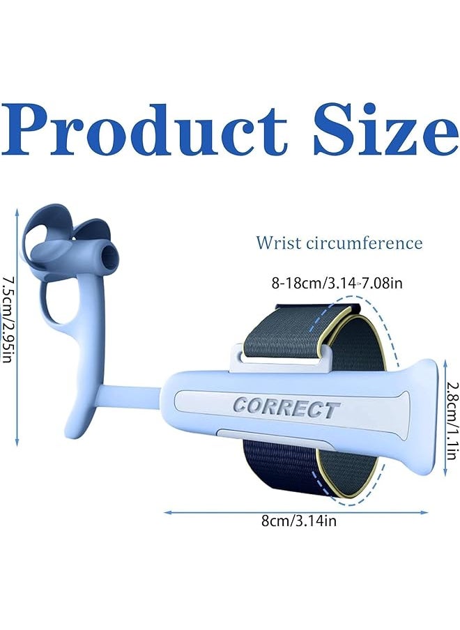 erorex - Pencil Gripper Kids Toddler Handwriting Aid Tools Kids Handwriting Aid Tools Ergonomic Writing Aid Pencil Grip For 3 9 Years Learning To Write Blue - Image 1