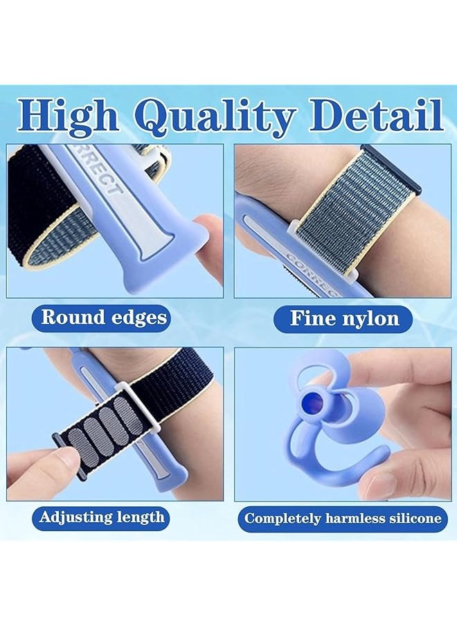 erorex - Pencil Gripper Kids Toddler Handwriting Aid Tools Kids Handwriting Aid Tools Ergonomic Writing Aid Pencil Grip For 3 9 Years Learning To Write Blue - Image 1