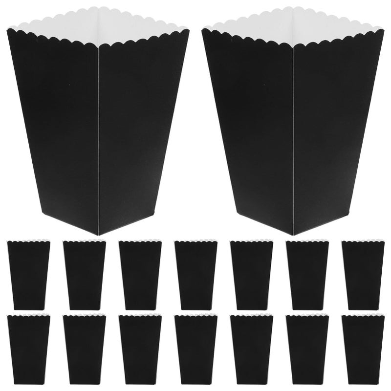 Black Kichvoe 24pcs Popcorn Boxes for Parties French Fries Snacks - Image 2